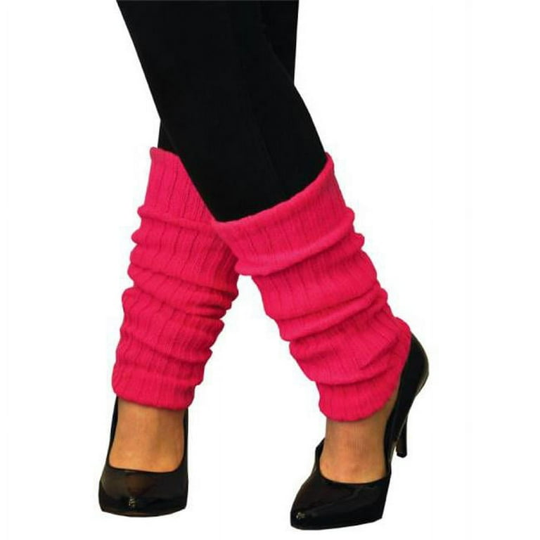 80s Legwarmers Adult Hot Pink 80s Legwarmers Adult Hot Pink