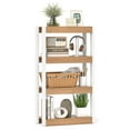 thumbnail image 1 of Costway 1 PCS 4 Tier Bookshelf Wooden Bookcase with Dual Anti-Tipping Kits Open Shelving Unit Natural, 1 of 10