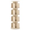 Nataral Rak Costway 6-Tier Bookshelf with 2 Anti-Tipping Kits, Wooden Display Shelf ...