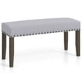 thumbnail image 1 of Costway 1 PCS 42.5" Upholstered Entryway Bench with Nailhead Trim Soft Padded Cushion Bedroom, 1 of 9