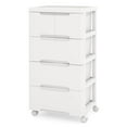 thumbnail image 1 of Costway 1 PCS 5-Drawer Plastic Rolling Storage Cart with 4 Universal Wheels Dresser Cabinet, 1 of 10