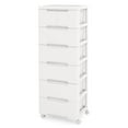 thumbnail image 1 of Costway 1 PCS 7-Drawer Plastic Rolling Storage Cart with 4 Universal Wheels Dresser Cabinet, 1 of 10