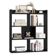 thumbnail image 1 of Costway 1 PCS 7-cube Bookcase 3-tier Open Storage Shelf with Anti-tipping Kits for Living Room Black, 1 of 9