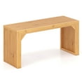 thumbnail image 1 of Costway 1 PCS Bamboo Dining Bench 36” Long Entryway Bench Indoor Outdoor Solid Wood Bench, 1 of 10