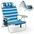 thumbnail image 1 of Costway 1 PCS Folding Beach Chair for Adults Lightweight Aluminum Lounge Chair for Picnic, 1 of 10