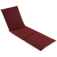 thumbnail image 1 of Costway 1 PCS Outdoor Chaise Lounge Cushion with Hook & Loop Fastener Fixing Straps Patio Red, 1 of 3