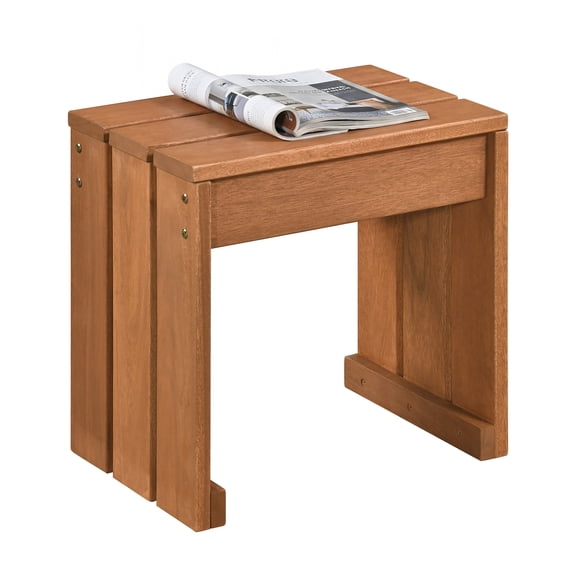 Costway 1 PCS Outdoor Garden Bench, Single Person Patio Backless Bench with 242 LBS Weight