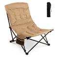 thumbnail image 1 of Costway 1 PCS Portable Folding Camping Chair with 500 LBS Support Side Pocket and Carry Bag, 1 of 10