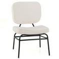 thumbnail image 1 of Costway 1 PCS Upholstered Accent Chair with Sponge Padding Adjustable Foot Pads & Metal Frame, 1 of 10