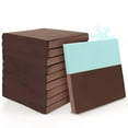 thumbnail image 1 of Costway 10 PCS Seat Cushions Gel Memory Foam Non-slip Bottom Dining Office 18''x18'' Brown, 1 of 10