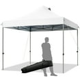 thumbnail image 1 of Costway 10' x 10' Portable Pop Up Canopy Event Party Tent Adjustable W/Roller Bag White, 1 of 11
