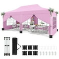 thumbnail image 1 of Costway 10 x 20 FT Pop up Canopy  Outdoor Canopy Tent with 6 Sidewalls Carrying Bag, 1 of 10