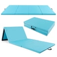 thumbnail image 1 of Costway 10' x 4' x 2" 4-Panel Folding Exercise Mat with Carrying Handles for Gym Yoga Blue, 1 of 10