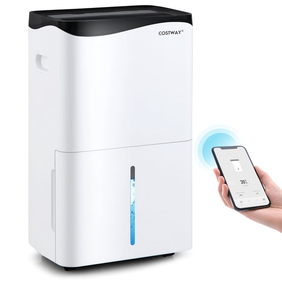 Costway 36-Pint(DOE) Dehumidifier with Smart App & Alexa Control 5,500 Sq. ft Coverage Area (MAX 100Pint at 95°F, 90%RH)