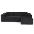 thumbnail image 1 of Costway 110.5” Modular Sectional Sofa with Deep Seats & Comfy Backrests, Comfy Armrests Black, 1 of 9