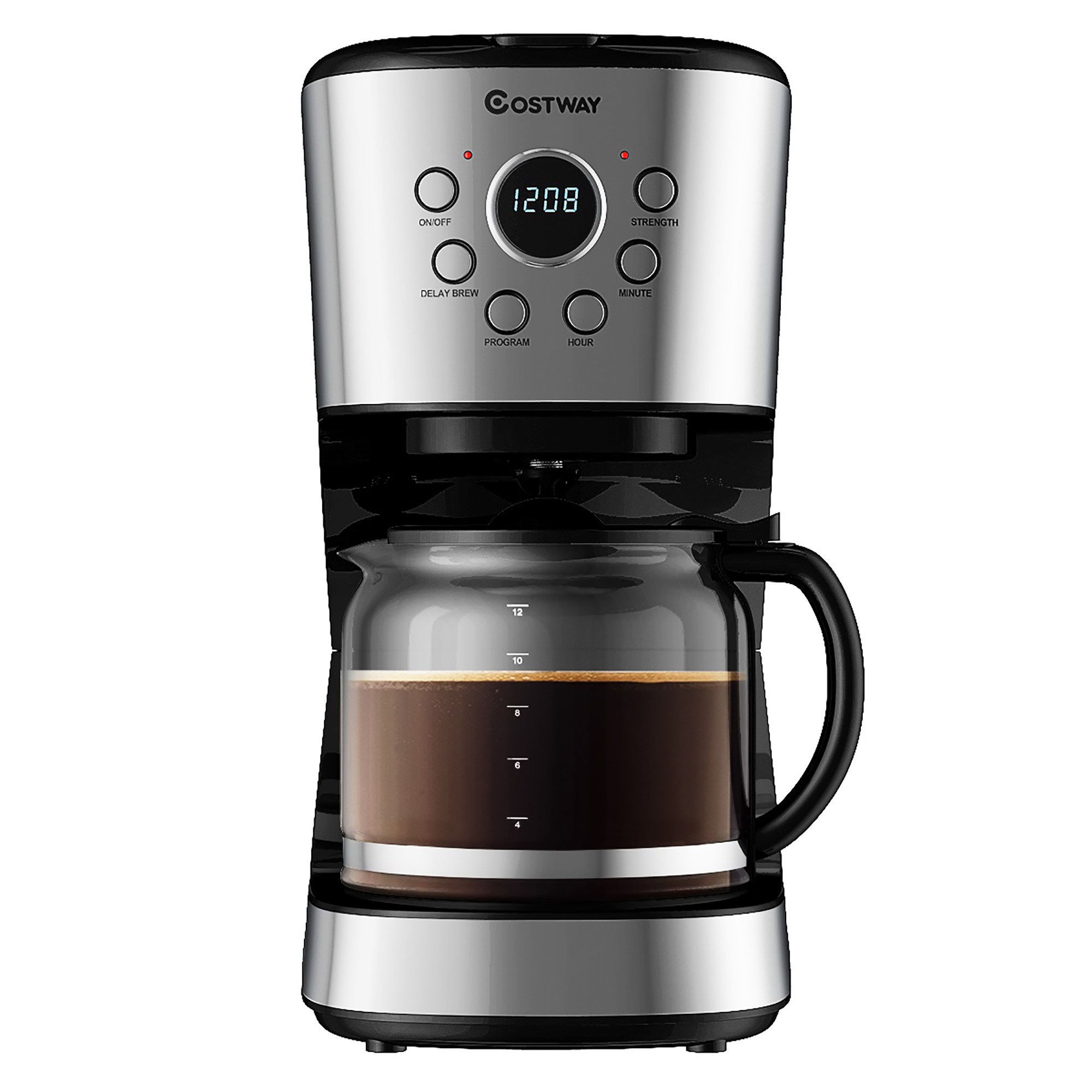 Mr. Coffee 5-cup Programmable Coffee Maker Stainless Steel Carafe Mr. Coffee 5-Cup Programmable Coffee Maker, 25 oz. Mini Brew, Black