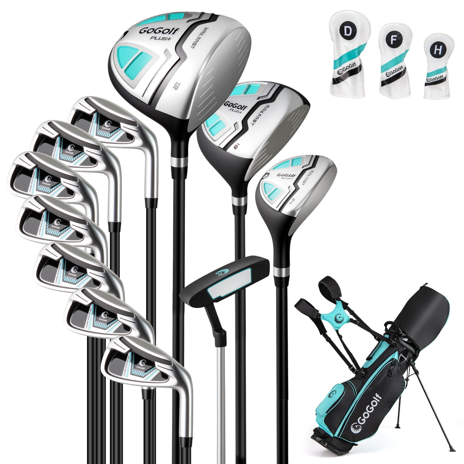 Costway 12 PCS Women's Complete Golf Club Set Right Hand 460CC #1