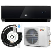 Costway 12000 BTU Wifi Enabled Mini Split Air Conditioner & Heater with Heat Pump Black