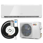 Costway 12000 BTU Wifi Enabled Mini Split Air Conditioner & Heater with Heat Pump White