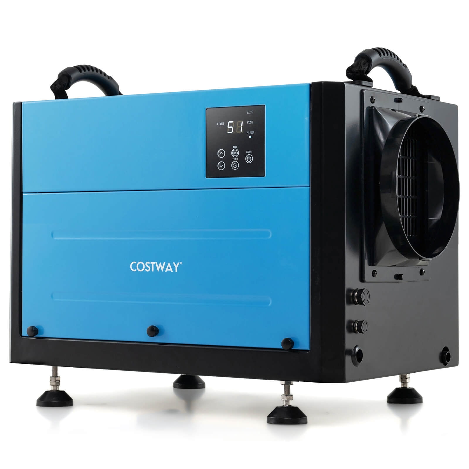 Costway 42 Pint(DOE) Crawl Space Dehumidifier Commercial Dehumidifier with 3 Modes & 24H Timer 1300 Sq. ft Coverage Area Blue (MAX 124Pint at 95°F, 90%RH)