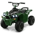 thumbnail image 1 of Costway 12V Battery Powered Kids Ride On ATV Electric 4-Wheeler Quad Car with  MP3 & Light Green, 1 of 10