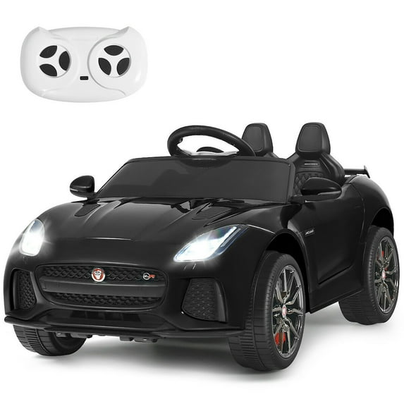 Costway 12V Jaguar F-Type SVR Licensed Kids Ride On Car Motorized Vehicle w/ MP3 Black