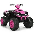 thumbnail image 1 of Costway 12V Kids 4-Wheeler ATV Quad Ride On Car w/ LED Lights Music  USB Pink, 1 of 11