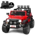 thumbnail image 1 of Costway 12V Kids Ride On Car 2 Seater Truck RC Electric Vehicles w/ Storage Room Red, 1 of 10