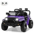 thumbnail image 1 of Costway 12V Kids Ride on Truck Car Battery Powered Electric Vehicle with Remote Control Purple, 1 of 10