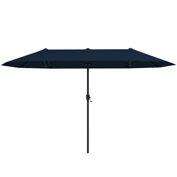 Costway 13 FT Large Patio Umbrella Outdoor Double-Sided Table Market Umbrella for Garden Navy