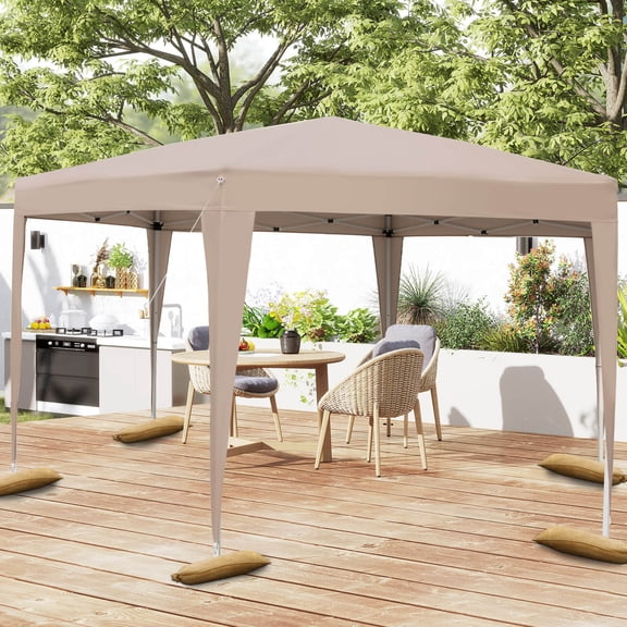 Costway 13 x 11.5 FT Hexagonal Gazebo Shelter with 3 Adjustable Height Carrying Bag