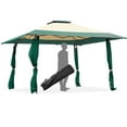 thumbnail image 1 of Costway 13'x13' Gazebo  Canopy  Shelter Awning Tent Patio Garden Green, 1 of 10