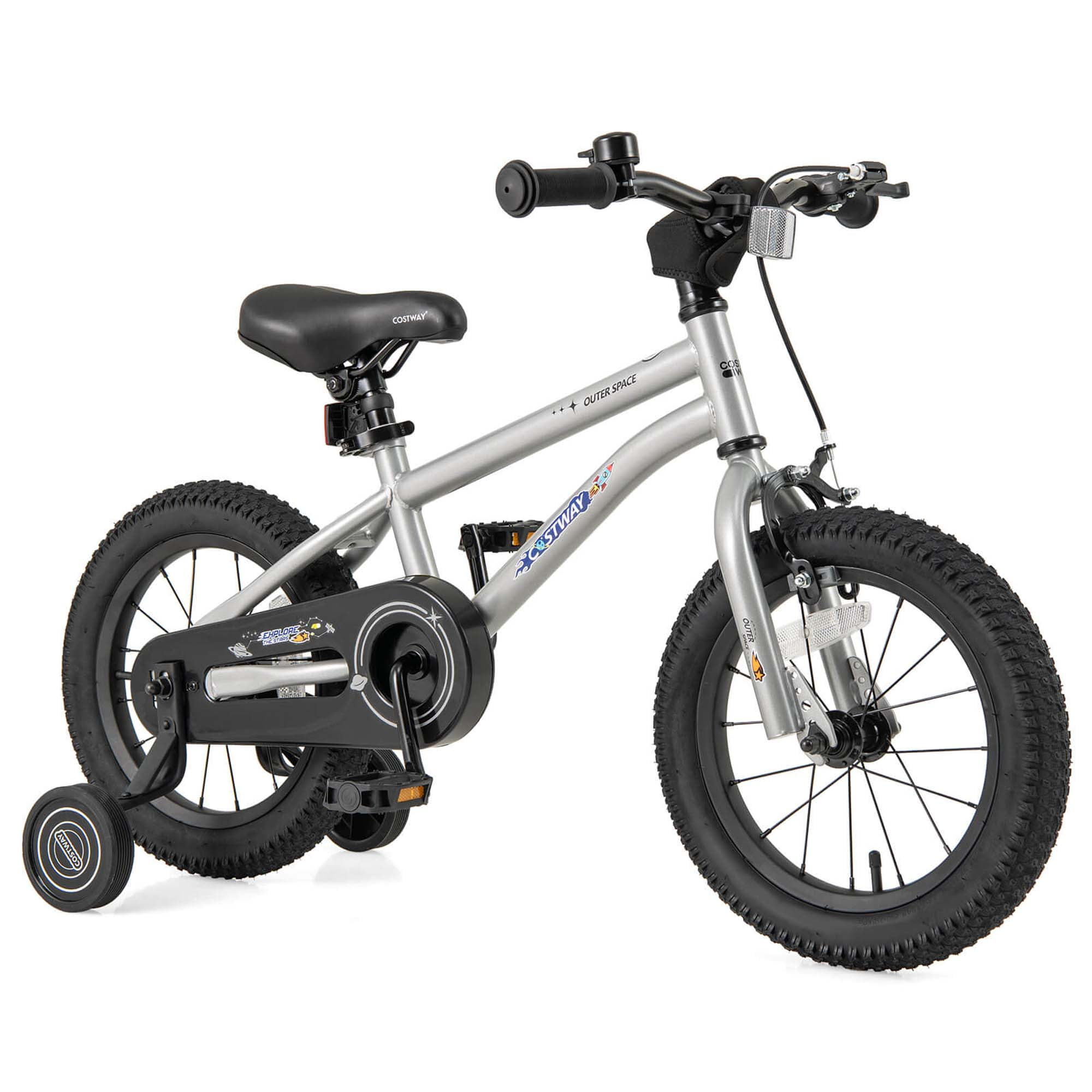 Kids Bike with Adjustable Handlebar and Saddle - 14 inches