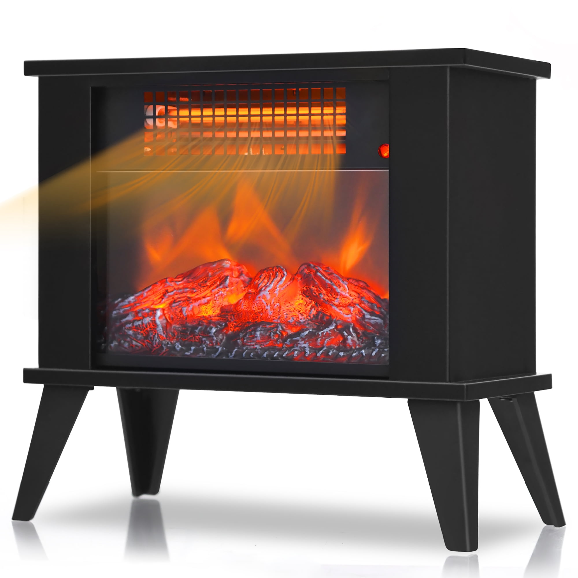 Costway 14 Portable Electric Fireplace Heater Mini Freestanding Infrared  Stove - Walmart.com