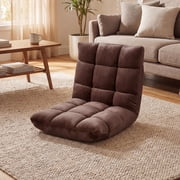 Costway 14-Position Adjustable Gaming Sofa with Soft Flannel Fabric Cover for Reading Coffee