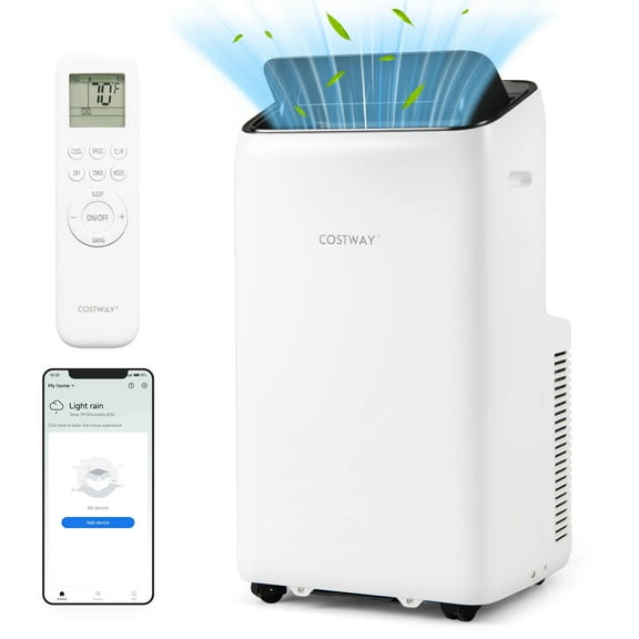 Costway 14000 BTU Inverter Portable Air Conditioner with APP Voice & Remote Control