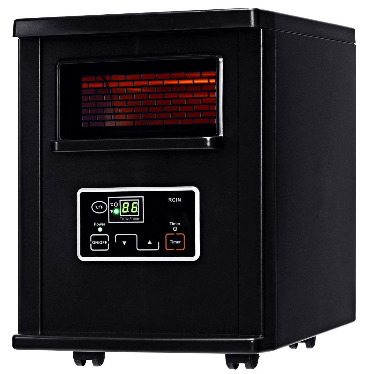 Costway 1500W Electric Portable Infrared Quartz Space Heater Remote -  Walmart.com