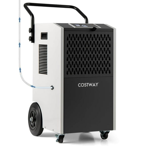Costway 154 Pints Commercial Dehumidifier with Pump Drain Hoses for Basements Job Sites