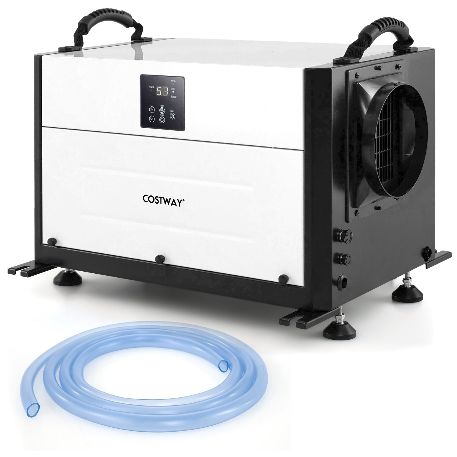 Costway 57 Pint(DOE) Crawl Space Dehumidifier Commercial Dehumidifier with 3 Modes & 24H Timer 1,900 Sq. ft Coverage Area White (MAX 155Pint at 95°F, 90%RH)