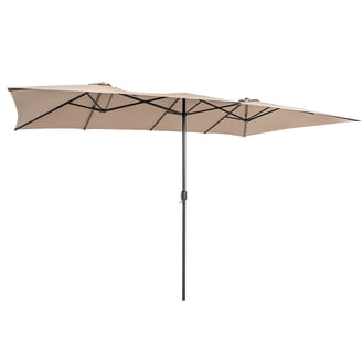 13' patio umbrella offset Shademaker Polaris 13'1 Crank Lift Offset Patio Umbrella (SMPOLARIS40S)