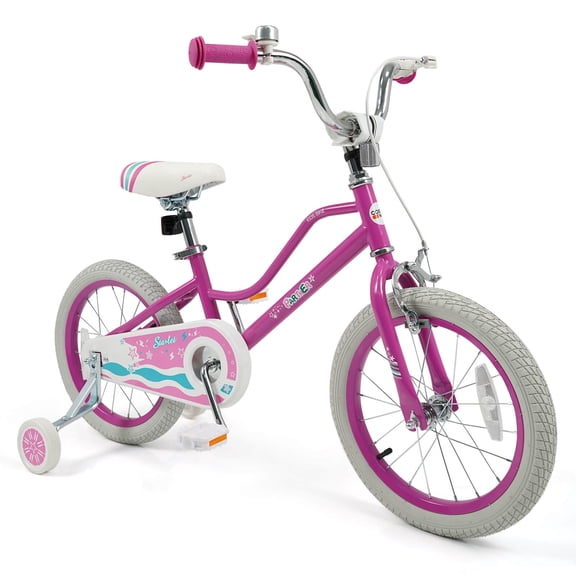 Costway 16" Kids Bicycle with Dual Brake System Adjustable Handlebar & Seat Low-Step Frame