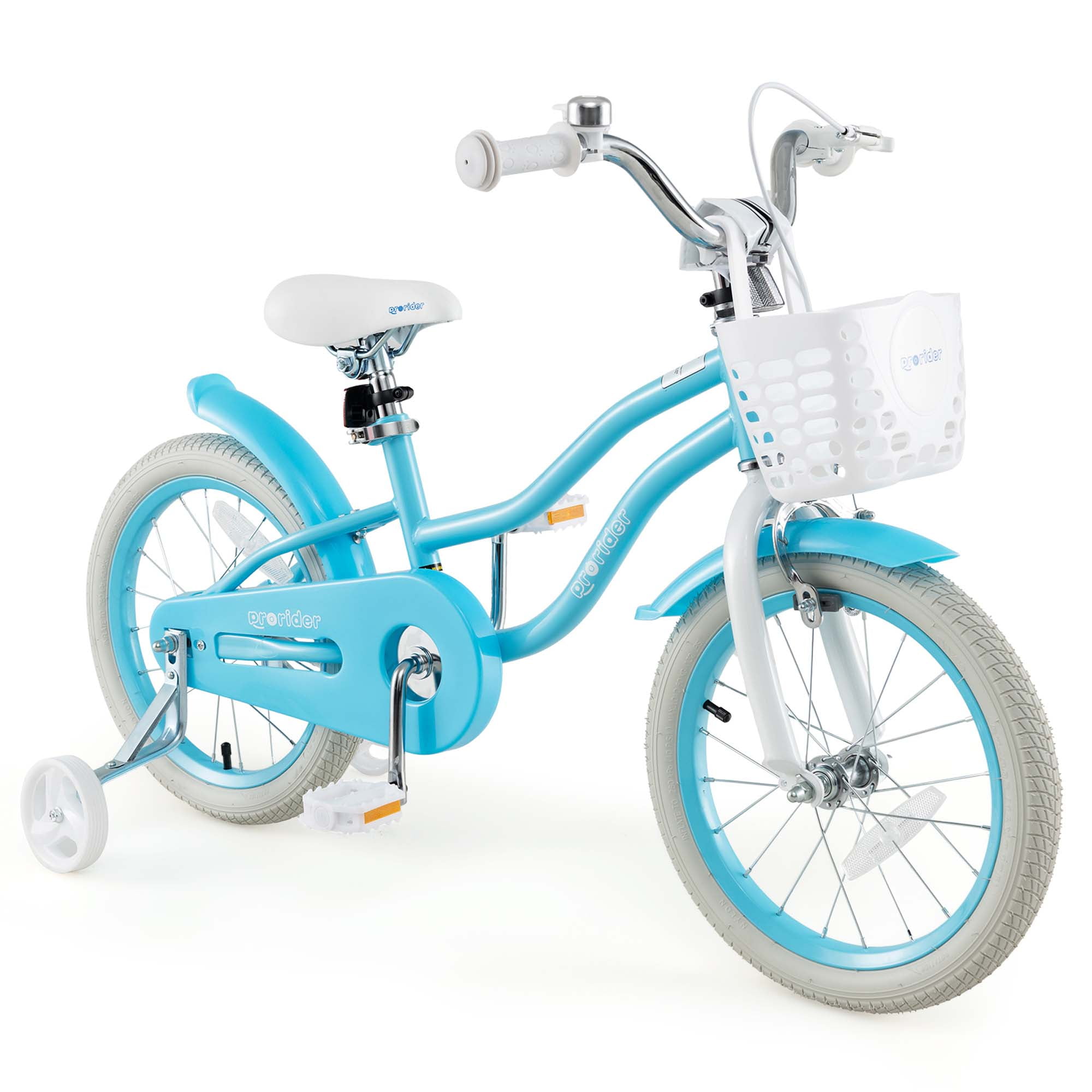 Costway 16″ Kids Bike Toddler Adjustable Bicycle with Training Wheel for 4-7 Years Old Blue Sansujyuku sansujyuku.com