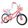 thumbnail image 1 of Costway 16" Kids Bike with Basket Doll Seat & Colorful Streamers 2 Training Wheels Pink, 1 of 10
