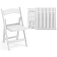 thumbnail image 1 of Costway 16 Pack Resin Folding Chairs with Padded Seat All-Weather Resin Frame Patio White, 1 of 7
