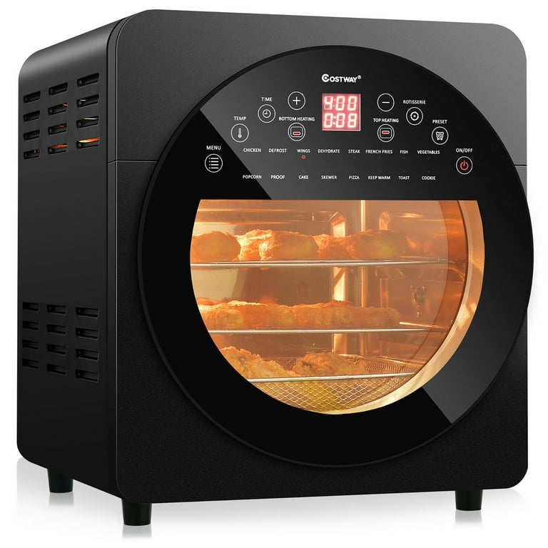 16-in-1 Air Fryer 15.5 qt Toaster Rotisserie Dehydrator Oven - Costway