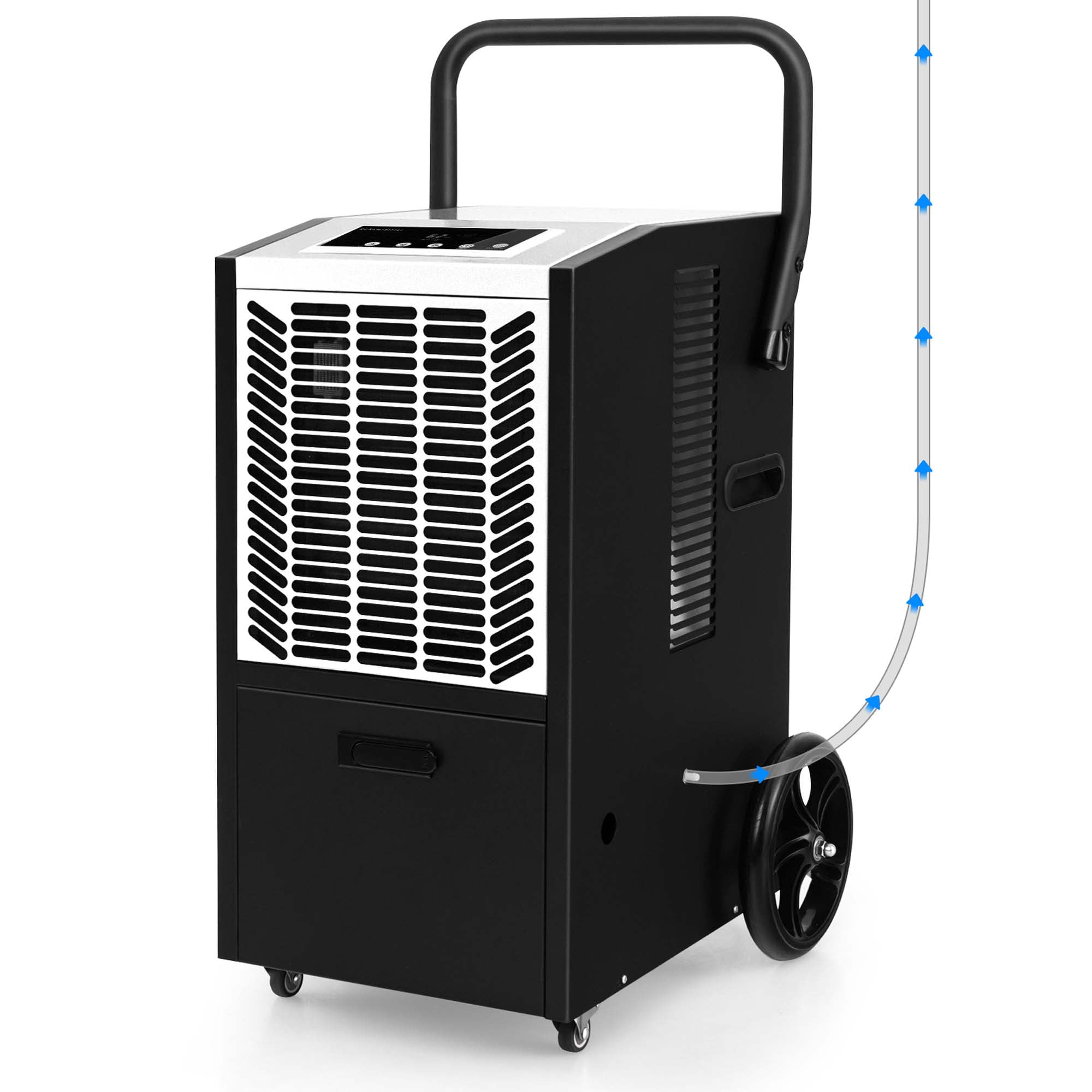 Costway Energy Efficient 163 Pints Commercial Dehumidifier, Comfortable ...