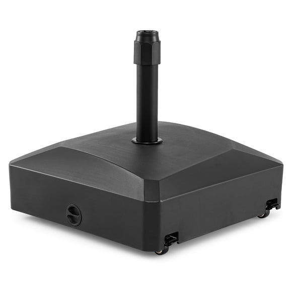 Costway 176 LBS Mobile Fillable Patio Umbrella Base with 4 Wheels 2 Locks for 1.4-1.9 Pole