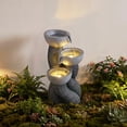thumbnail image 1 of Costway 18.5"H Outdoor Water Fountain 3-Tier Cascading Bowl Tabletop Waterfall Fountain, 1 of 9