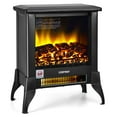 thumbnail image 1 of Costway 18''  Electric Fireplace Stove Freestanding Heater W/ Flame Effect 1400W, 1 of 10