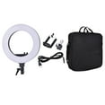 thumbnail image 1 of Costway 18'' LED SMD Ring Light 5500K Dimmable Flash Video Light w Plastic Color Filter, 1 of 7